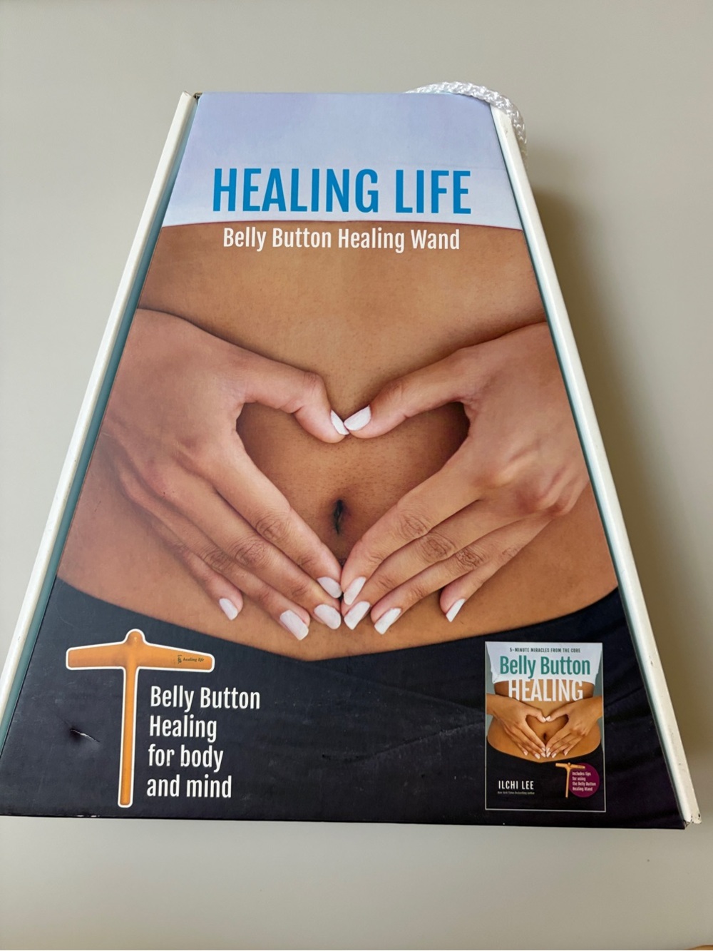 Belly Button Healing Wand — Blue & Tan